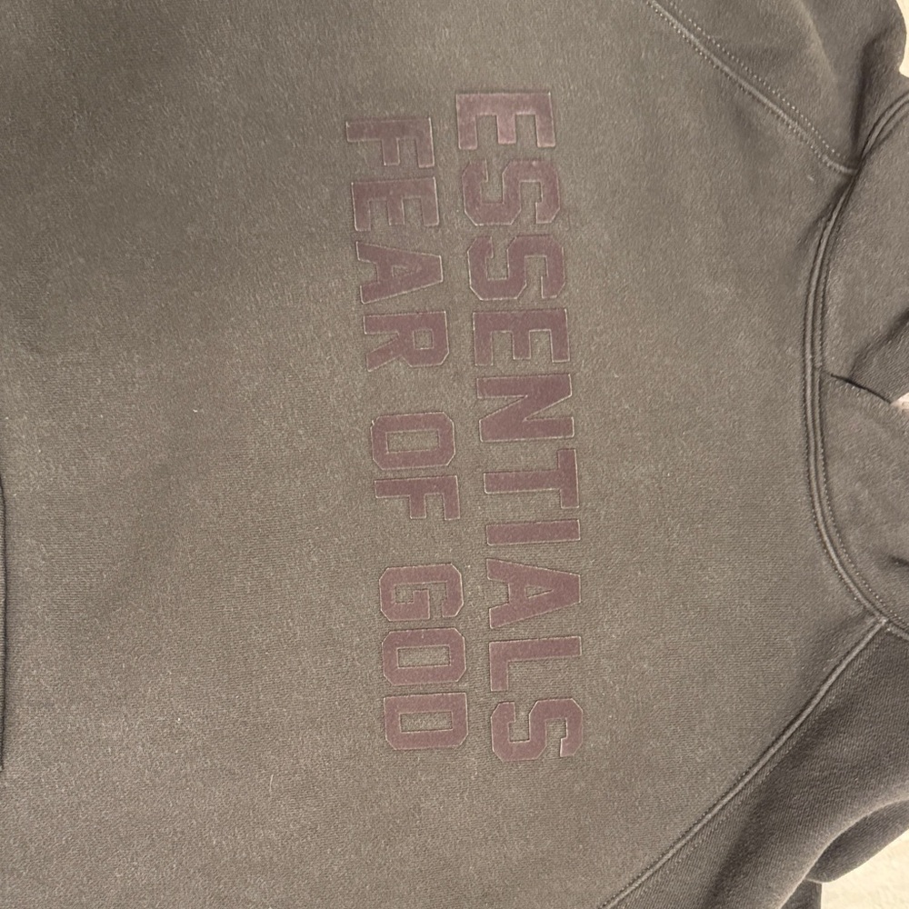 Fear of God Essentials Hoodie Charcoal Gray - Picture 2 of 11
